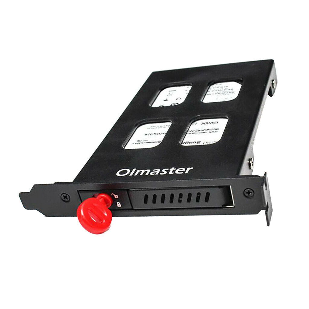 2.5in SATA HDD Bay Hot Swap Backplane Mobile Rack 7.0/9.5mm HDD/SSD Black