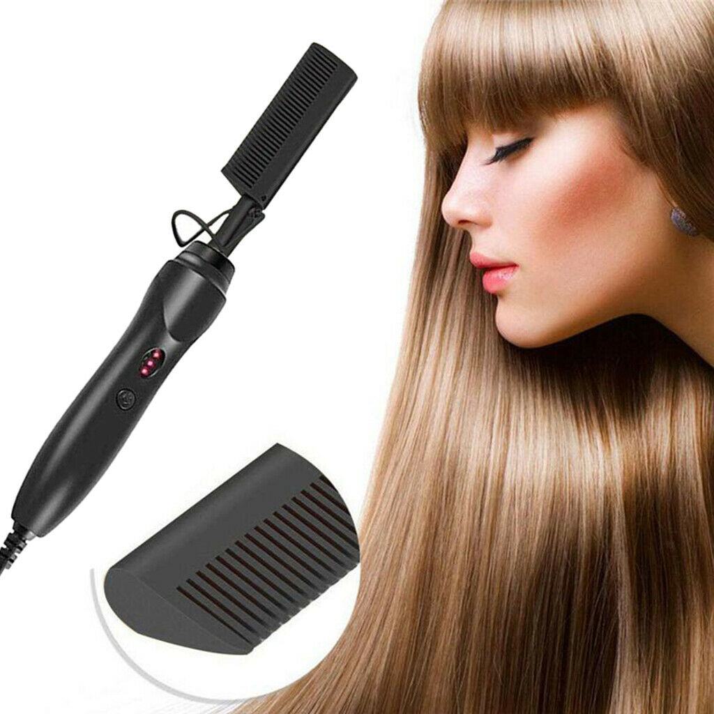 Hot Comb Hair Straightener Electric Straightening Comb for African Hair Beard
