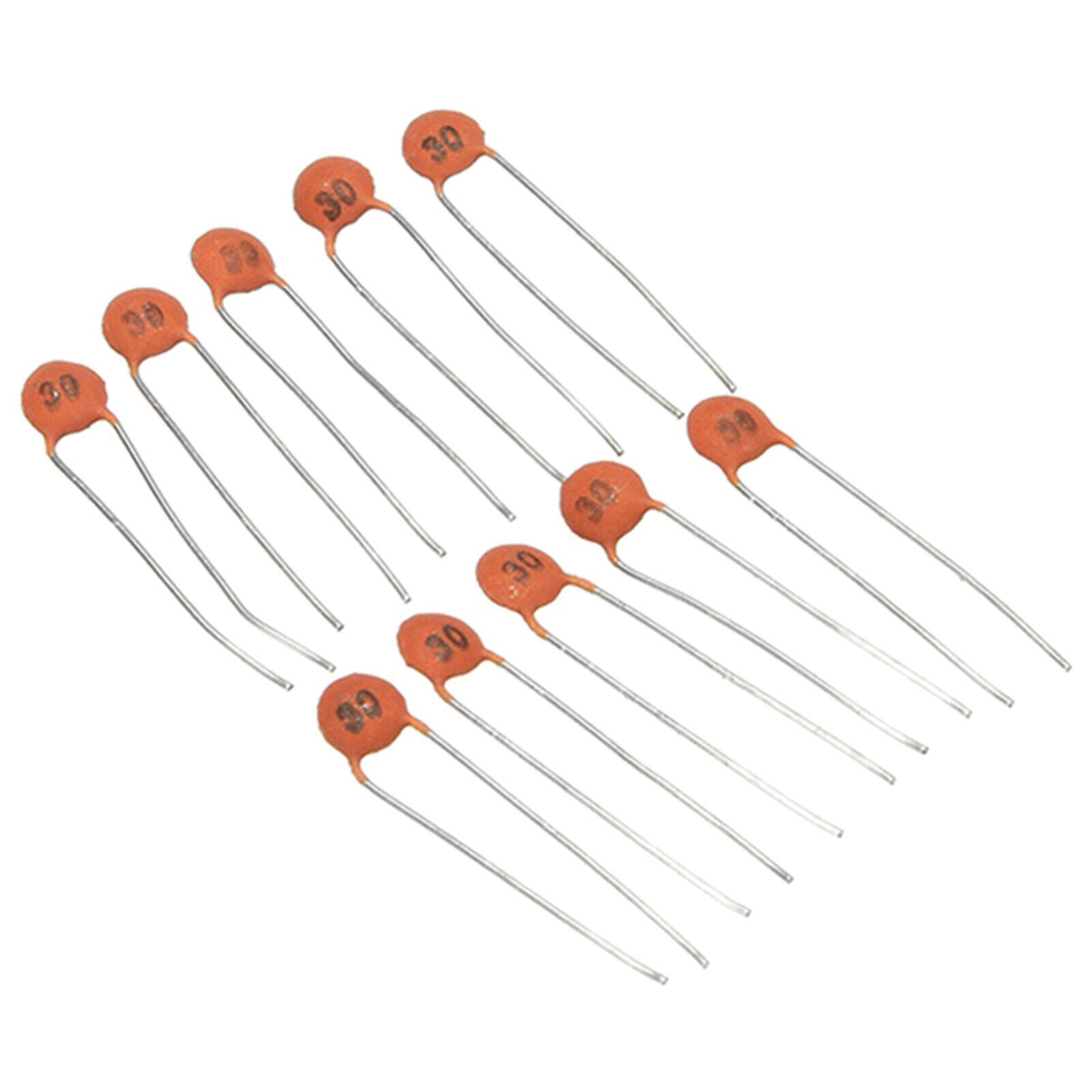 300pcs Ceramic Capacitor Assortment Set 2PF-0.1UF 30 Values in Separate Bags