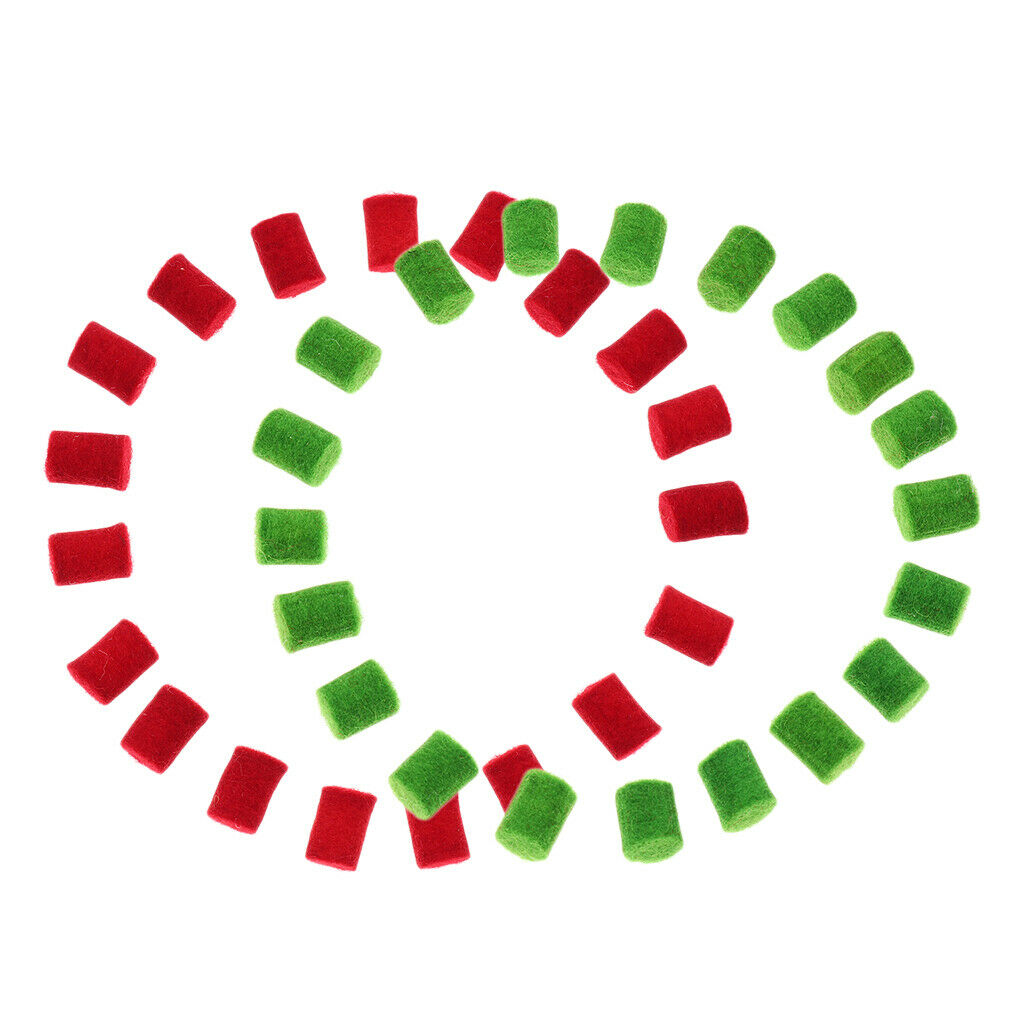 40Pcs Saxophone Bumper Felt for Alto Tenor Soprano Sax Accessoires Red+Green