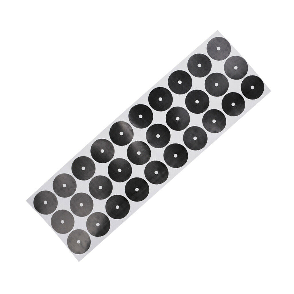 30Pcs/Sheet 3-3.5cm Black Self Adhesive Pool Table Spot Marking Stickers