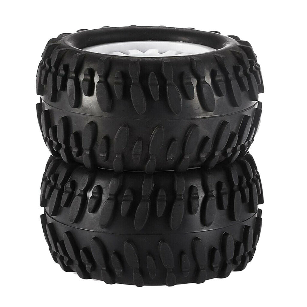 Set of 4 rubber tires replacement tires rims wheels for 1/16 Hpi Hsp Zd Racing