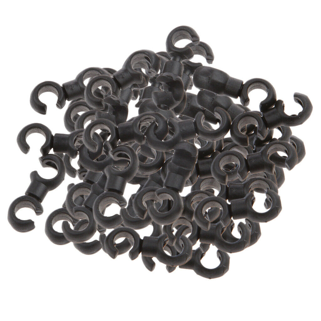 50x Plastic Cable Clips Bicycle Shift Hose Cables Clamp Buckle Tie Down
