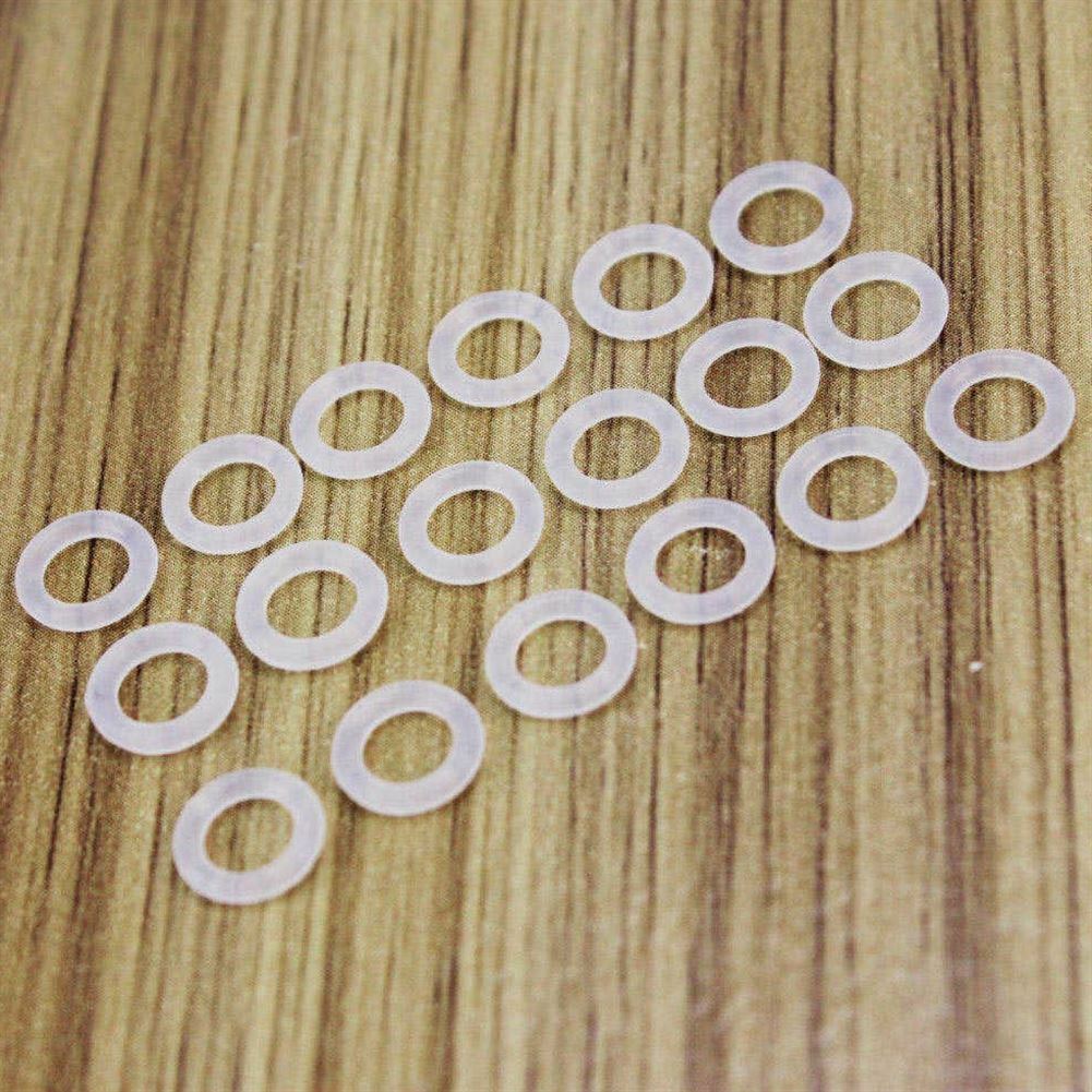 ThreeBulls 120Pcs Rubber O-Ring Switch Dampeners Keycap white For Cherry MX Key