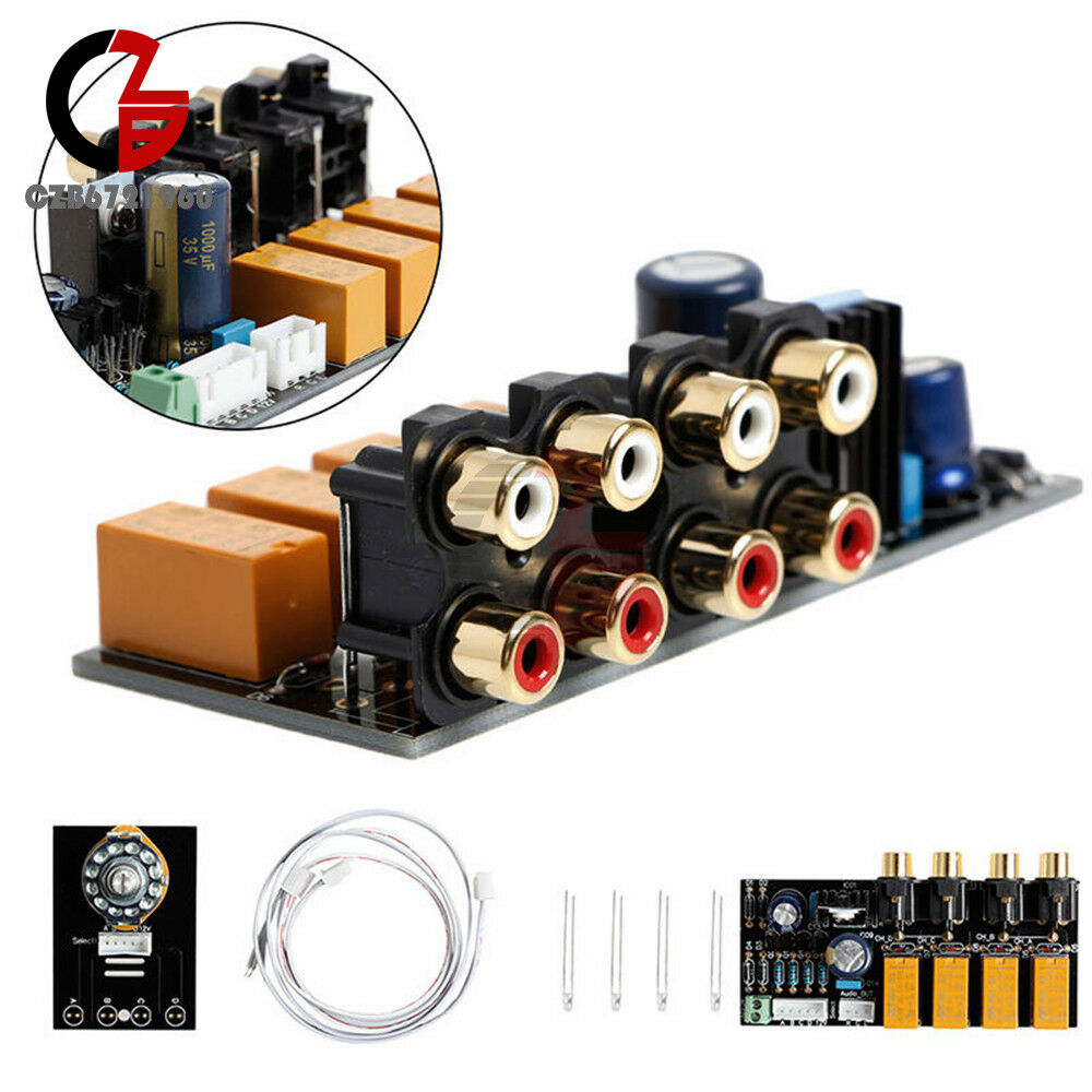 Audio Input Signal Selector Relay Board/Signal Switching Amplifier Board + RCA