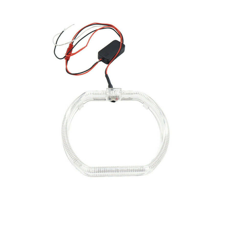 2Pcs Angel Eyes Halo Lights For 2.5 inch Square Lens Projection Lamp White LED