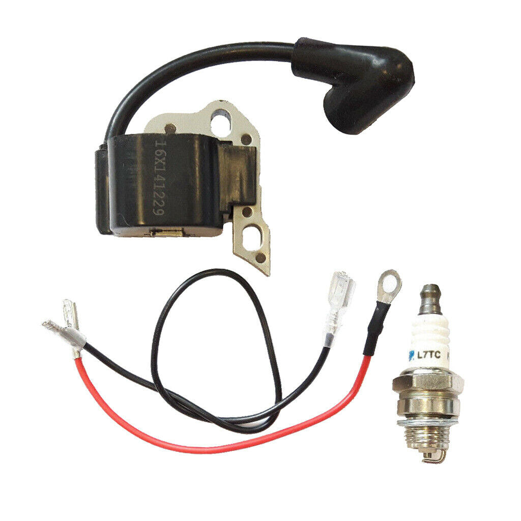 Ignition Coil Part and Spark Plug for Stihl 017 018 MS170 MS180 Chainsaw
