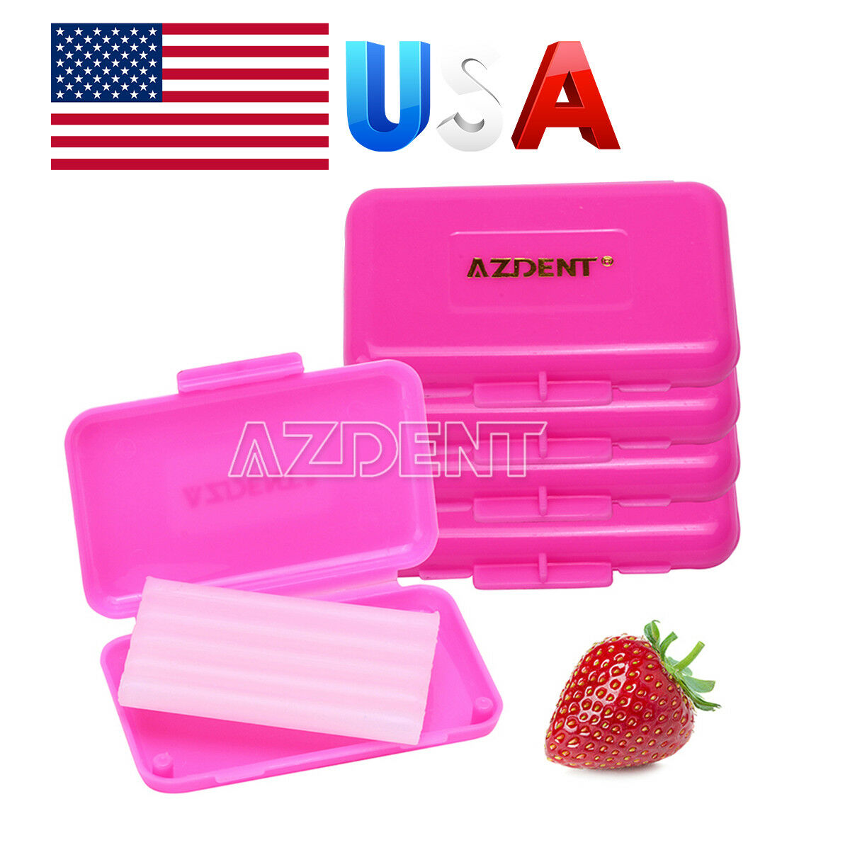 50Box Dental Orthodontics Wax for Braces Gum Irritation Pink-Strawberry Scent
