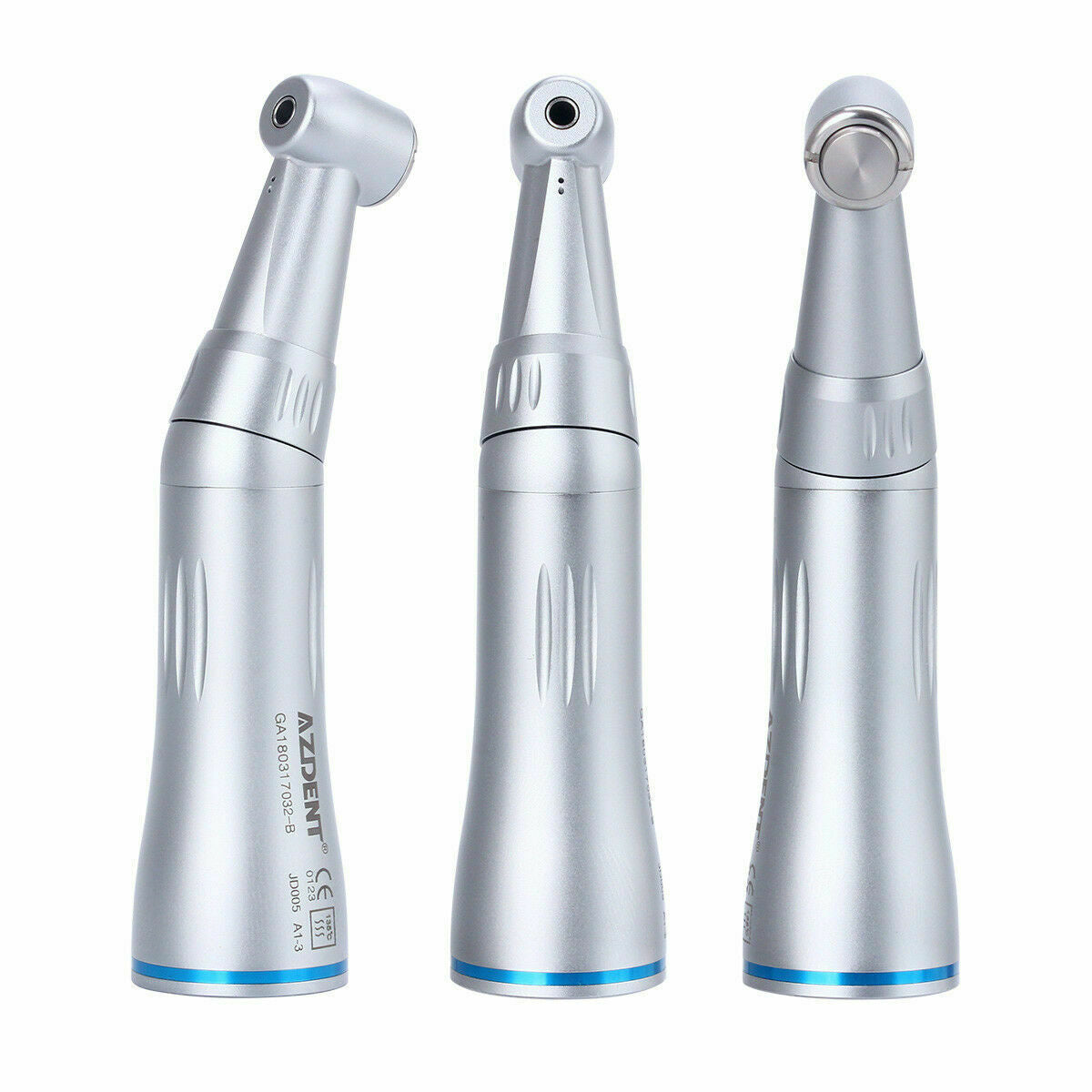 3PCS Dental  Contra Angle Low Speed Handpieces Push Button Inner Water Spray