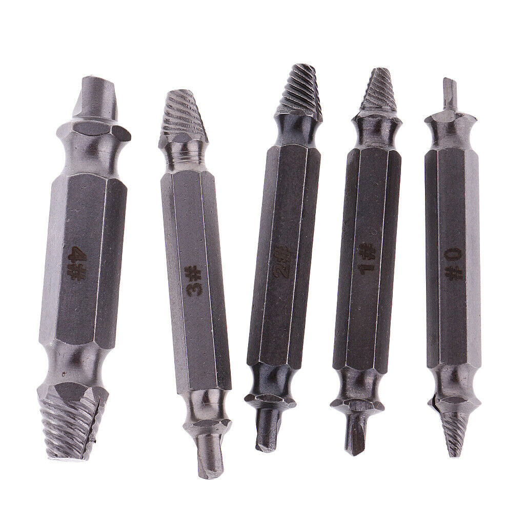 Remover 5PCS  Set Damaged Screw Extractor  Bits Guide Drill