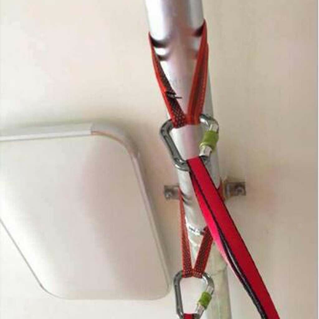 2 Pieces Safety Daisy Chains, Strong Climbing Strap, Adjustable Nylon Strap Rope
