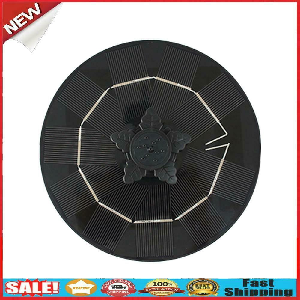 Bird Bath Fountain Solar Powered Water Pump Floating Outdoor Pond Garden Pool @