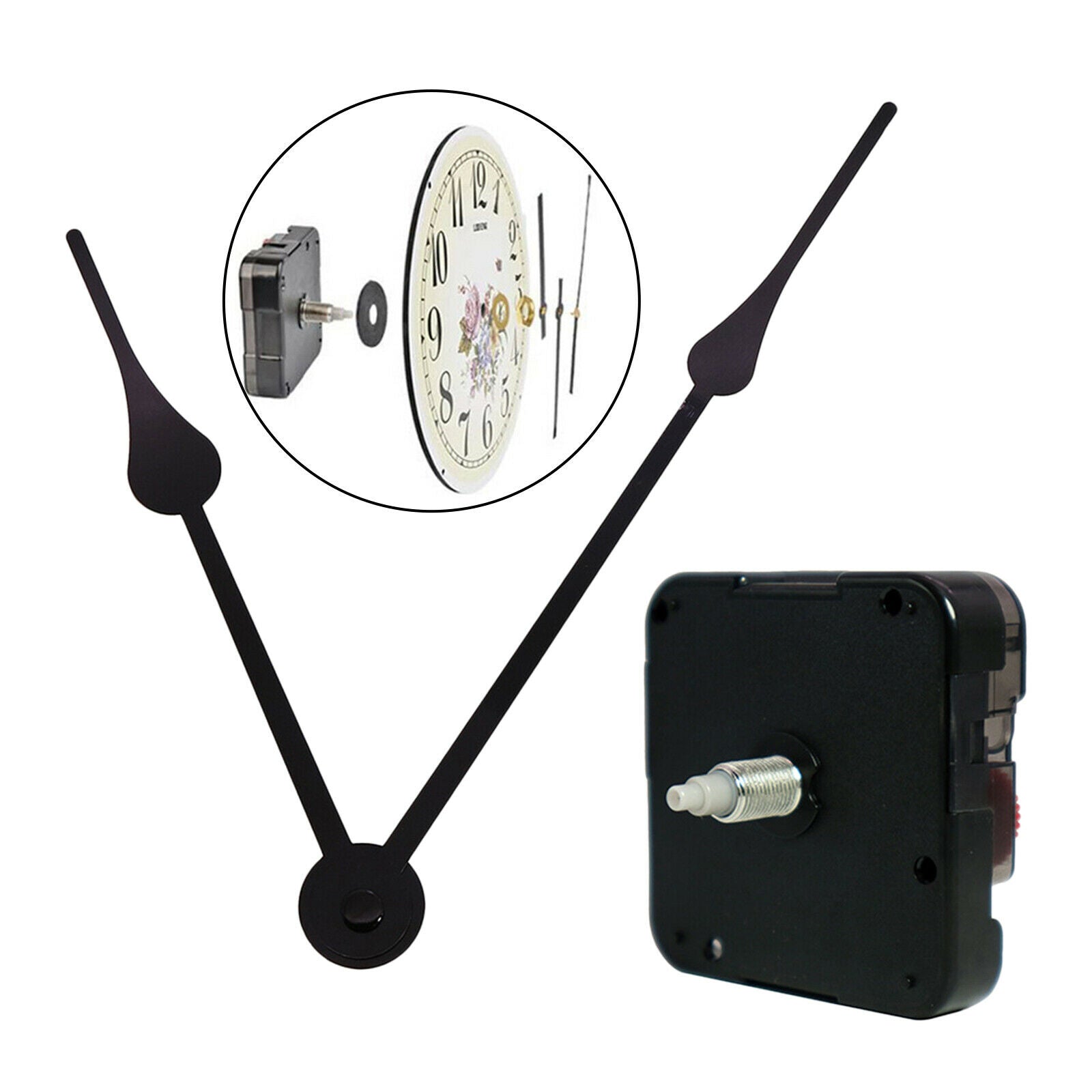 Silent Clock Movement Mechanism Short Spindle Clock Motor Kit DIY Repair