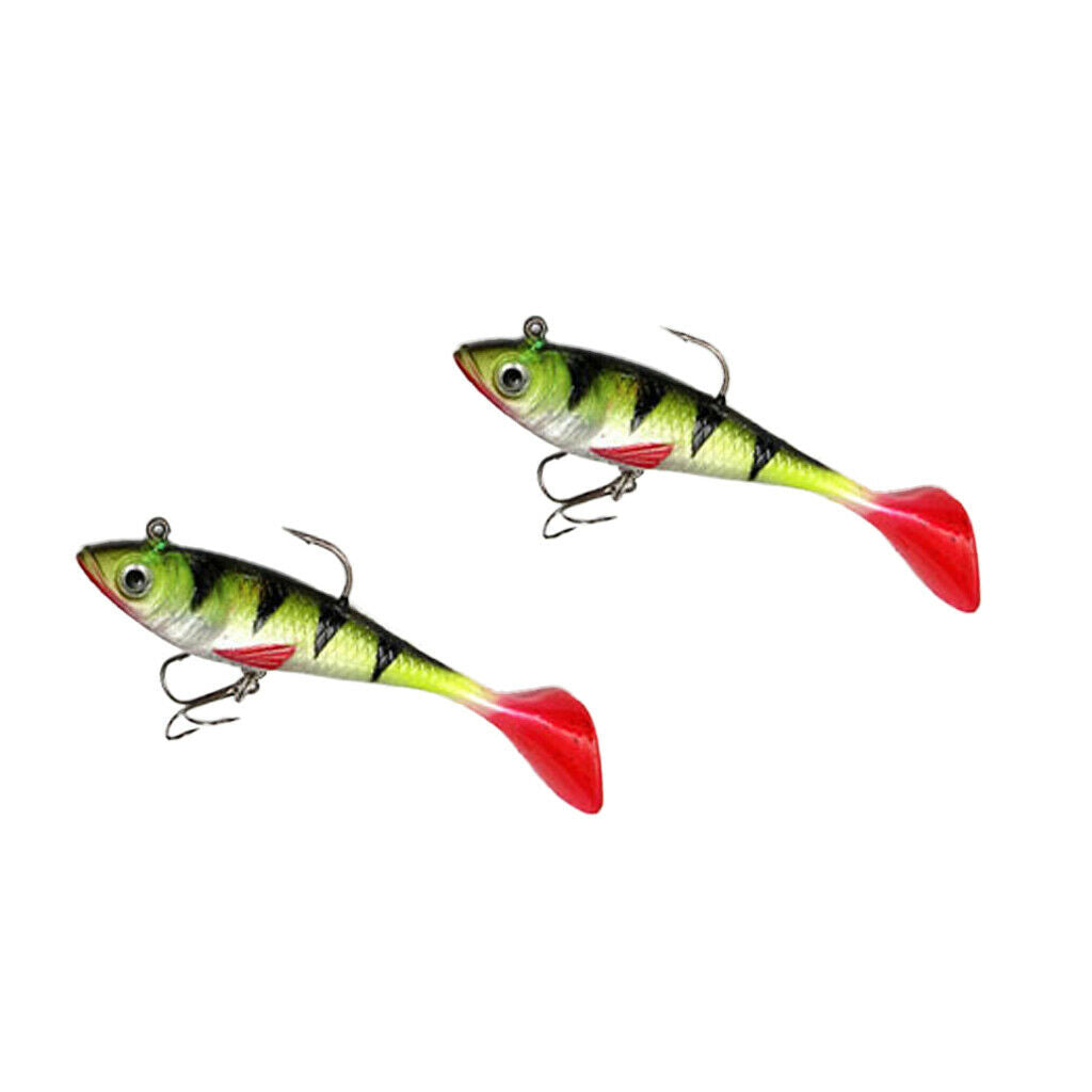 5Pcs Soft Lures Fishing Lures Fishing Lures with Hooks