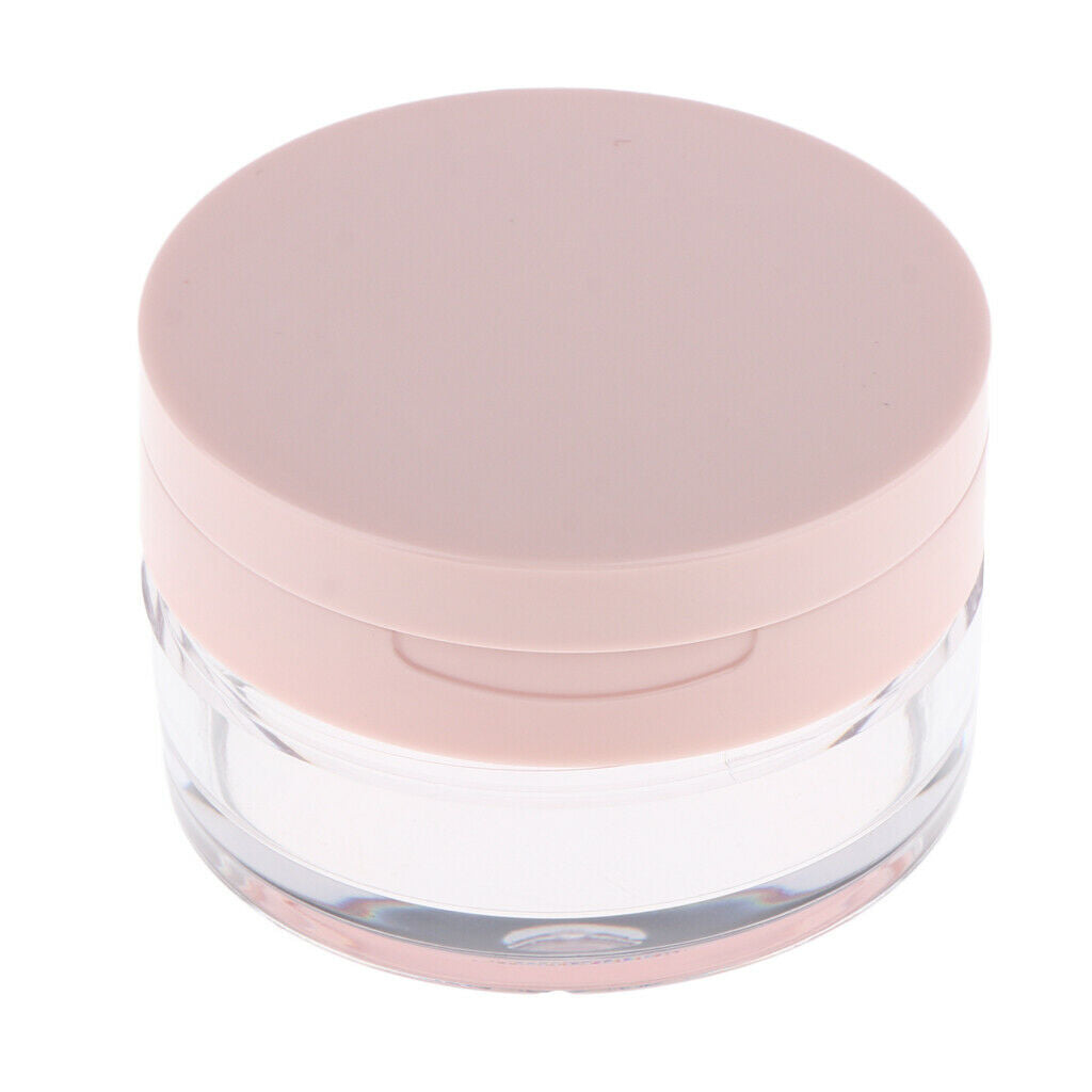 2Pcs Travel Size 10g Plastic Empty Powder Case Blusher Makeup Cosmetic Storage