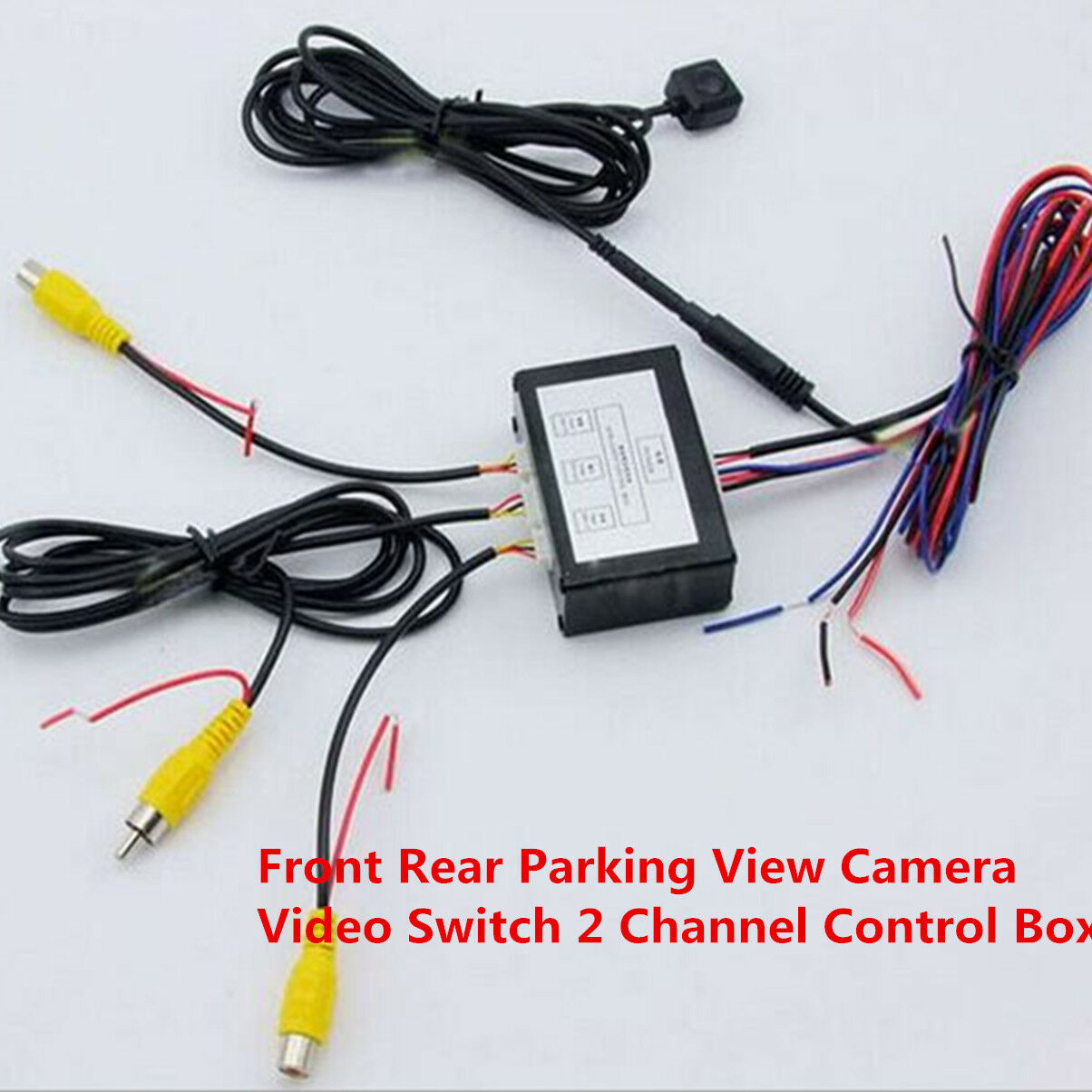 Front Rear ParkingView Parking Camera Video Converter Channel Switch Mirror Box