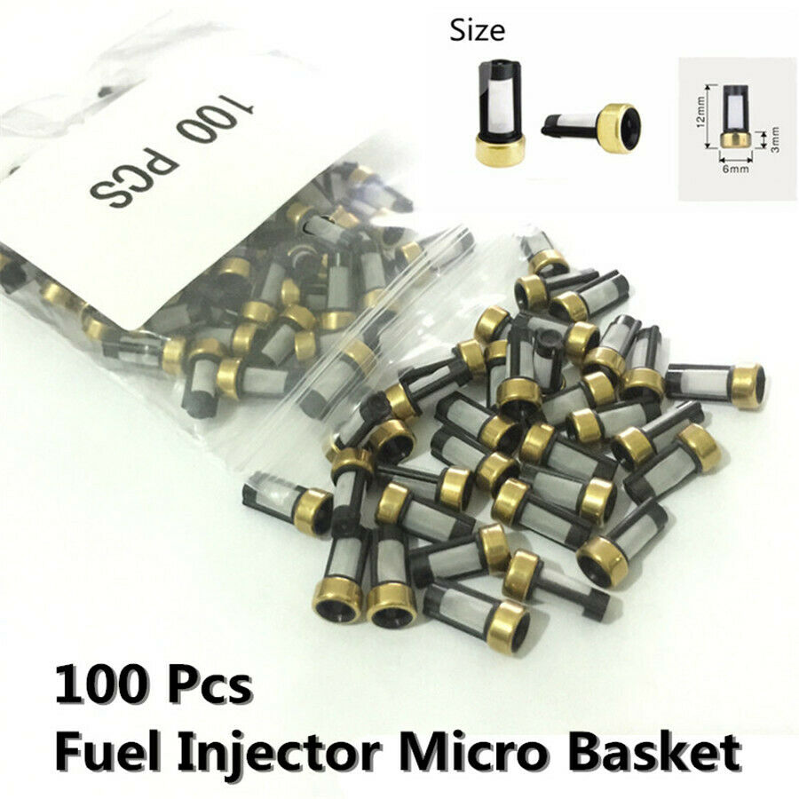 100PCS Fuel Injector Micro Basket For Micro Basket Filter 6*3*12mm Universal