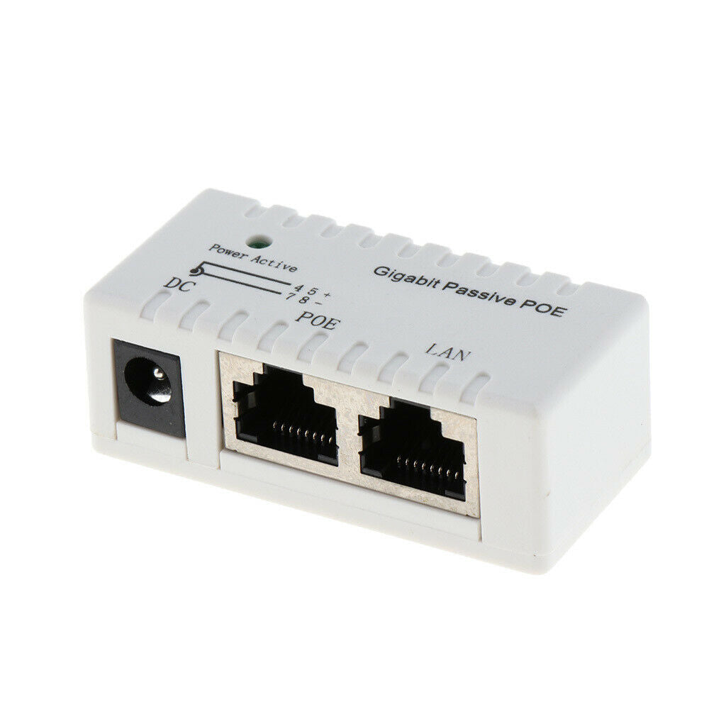 Gigabit Passive POE Power over Ethernet Cable Passive POE Injector Splitter
