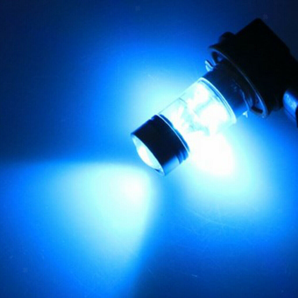 Pair Car H10 9145 100W 2828 20LED Daytime Running Fog Lights 8000K Ice Blue