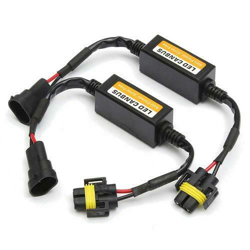 2X H8 H9 H11 LED Canbus Headlight Decoder Anti Flicker  Load Resistor Error Free
