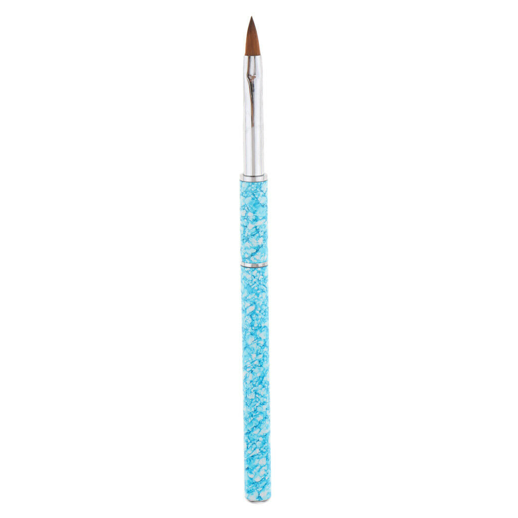 Nail Art Polish Brush UV Gel Liner Paint Drawing Pencil Pen Crystal Blue-Tips
