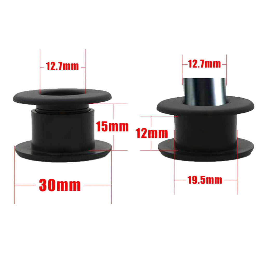 2X 12 pieces Foosball Bearing with thread for table football soccer rod