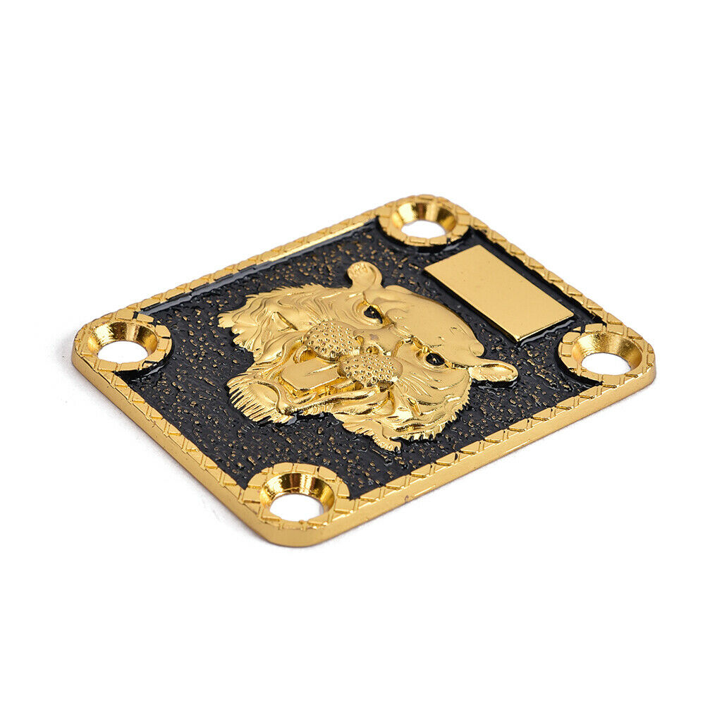 Finest Tiger Pattern Neck Plate w/ Screws for Electric Gutar