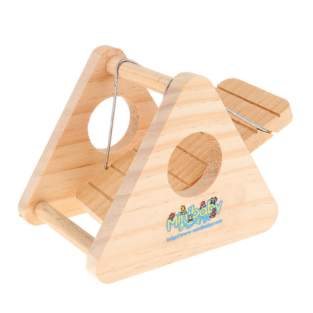 Wooden Exercise Swing, Sports Toys for Small Animals, Hamster, Mouse, Rat,