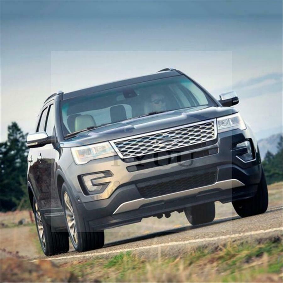 2x For Ford Explorer 2011-2019 ABS Chrome Side Rearview Mirror Strip Cover Trims