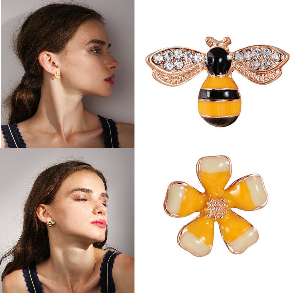 Fashion Design Animal Dangle Cute Jewelry Flower Bee For Woman Girl Earring Gift