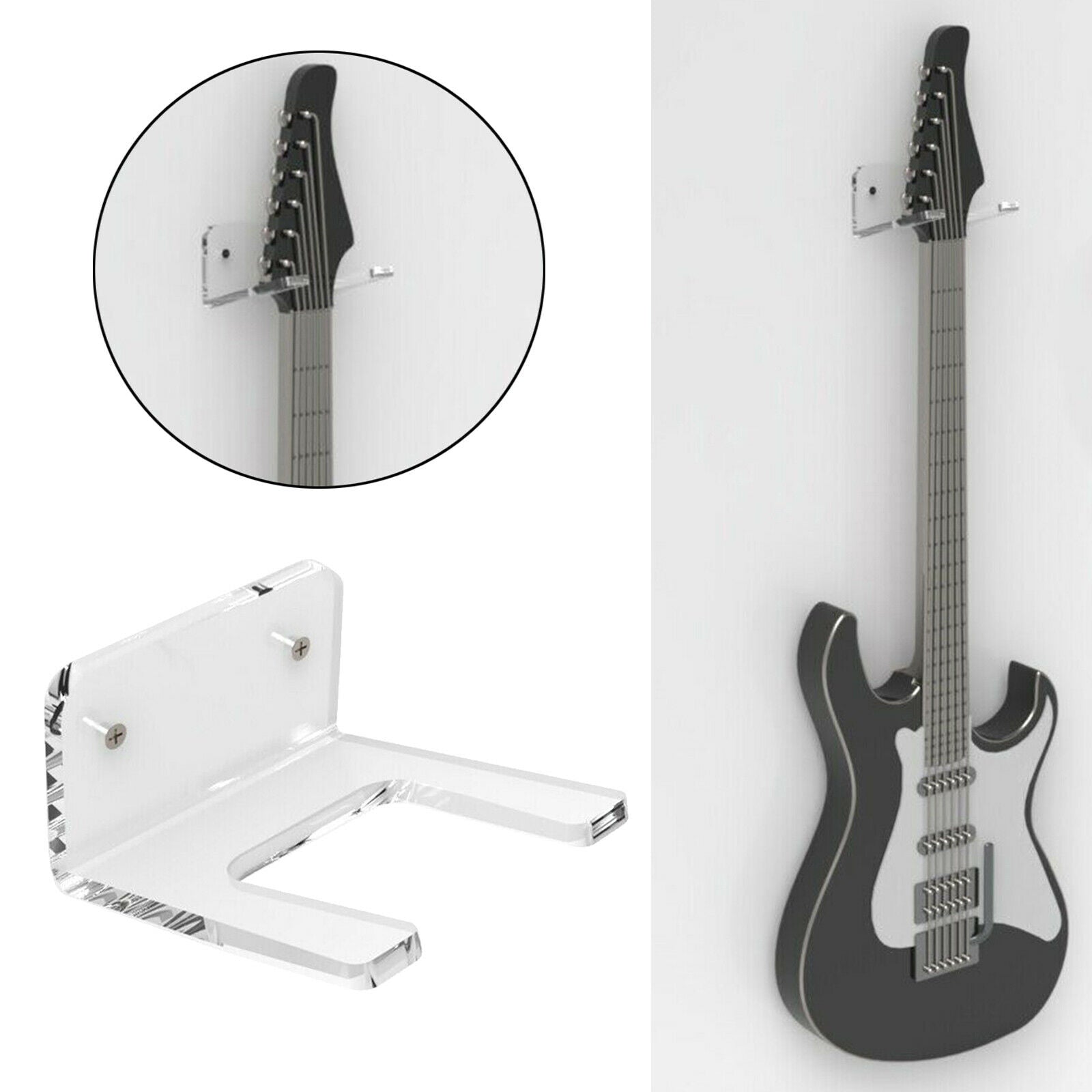 Clear Guitar Hanger Wall Holders Hooks Stands Guitar Accessories