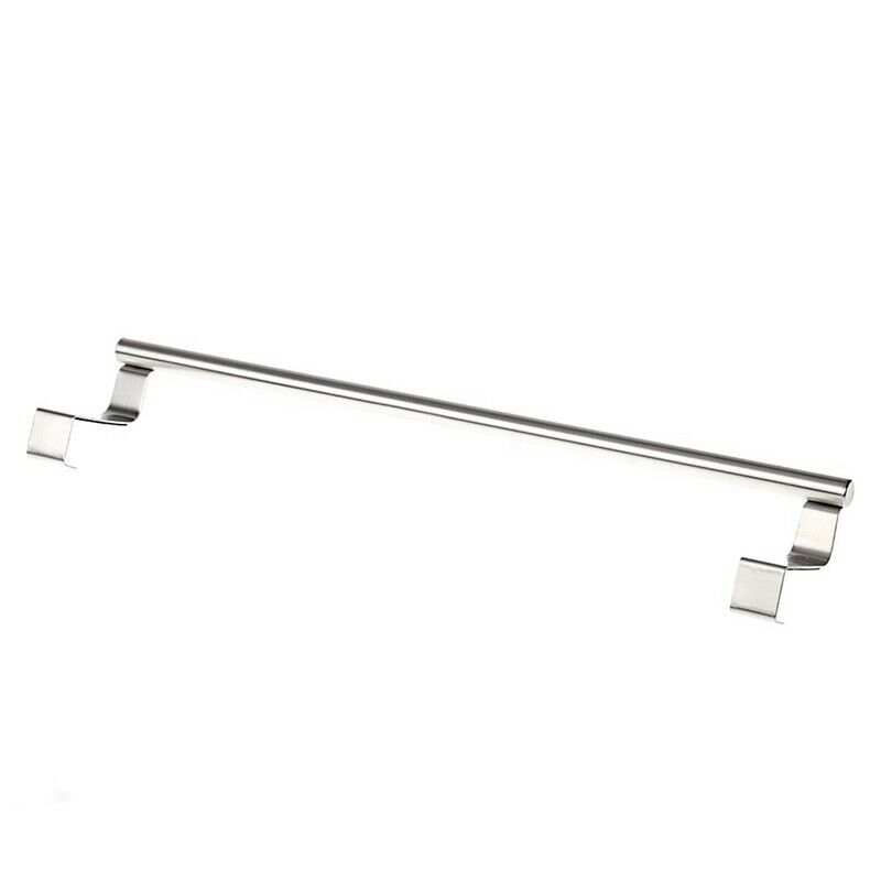 Stainless Steel Towel Bar Holder Over the Kitchen Cabinet Cupboard Door HanginK9