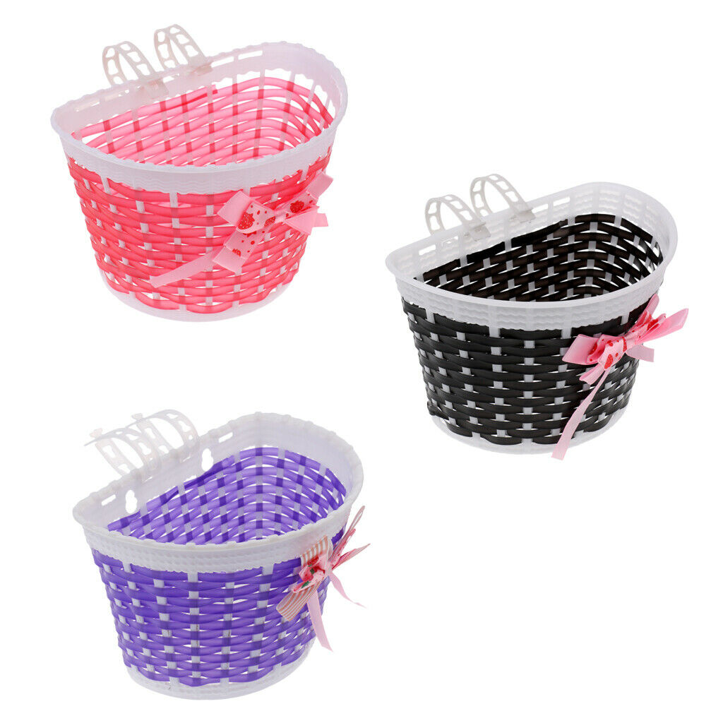 3pcs  Panniers  Bowknot Front Shopping Basket for Kid Children