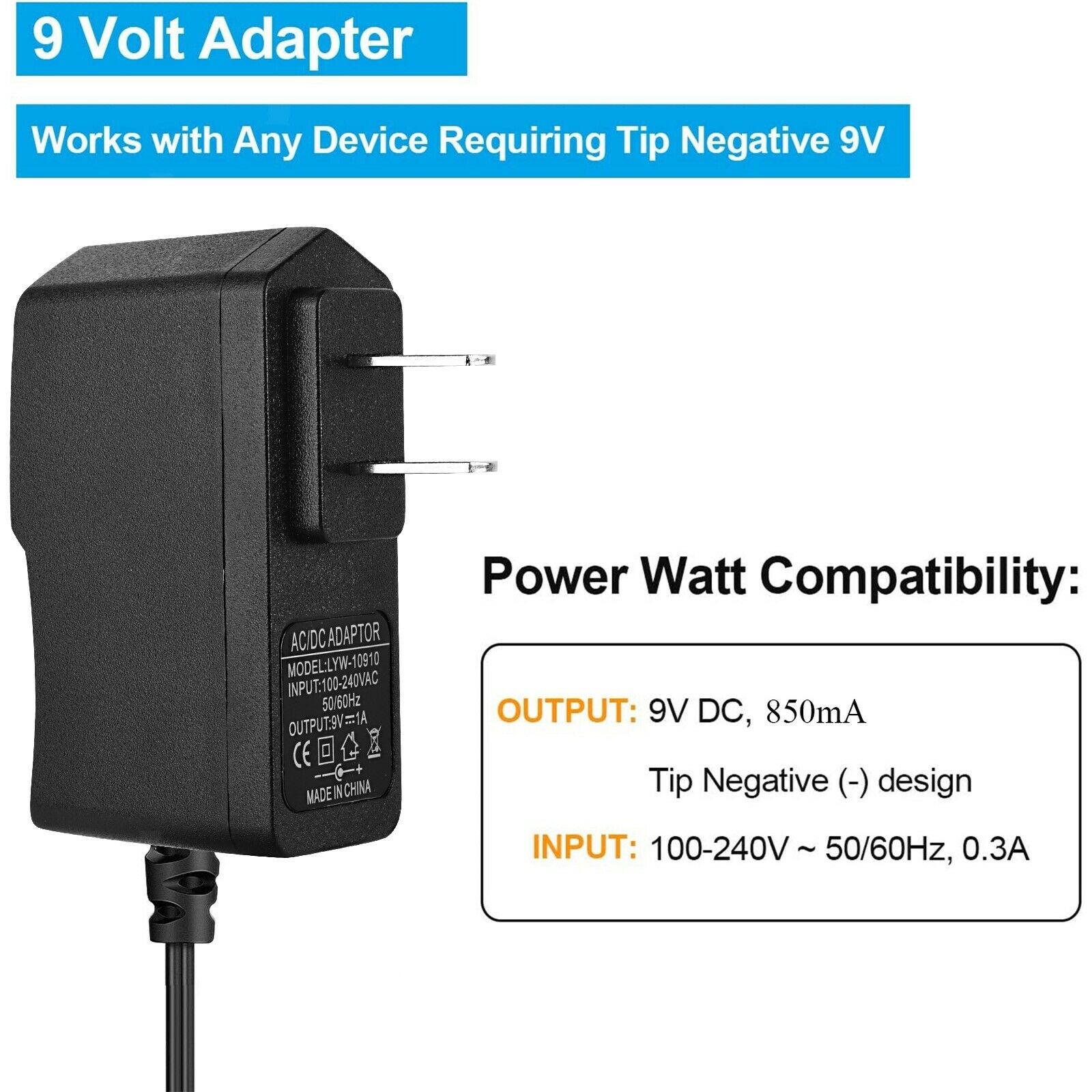 Guitar Pedal Adapter Cord 6.6ft Electronic Organ Cable for Electric Guitar