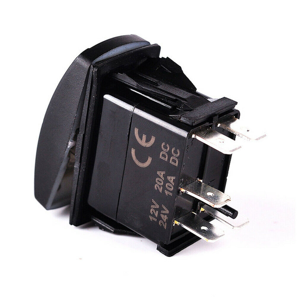 LED Light Bar Rocker Switch Blue Light ON-OFF For 12V/24V Vehicles