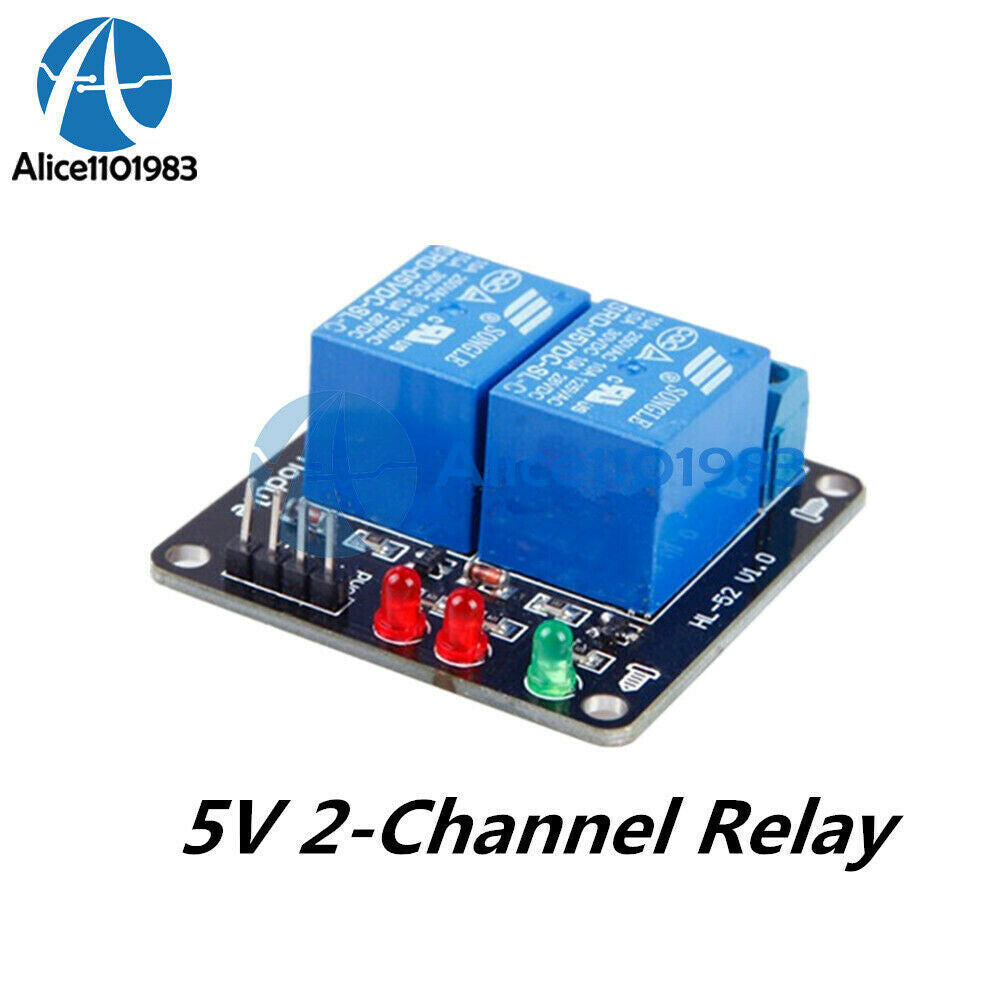 DC 5V Indicator Light LED Two 2-Channel Relay Module Arduino ARM PIC AVR DSP Kit