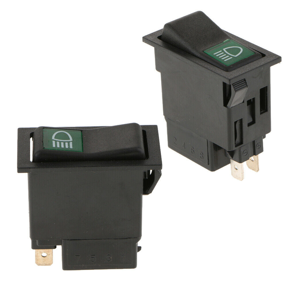 2PCS  2 Pin/3Pin Fog Light On/Off Push Button Rocker Switch for Car Trucks