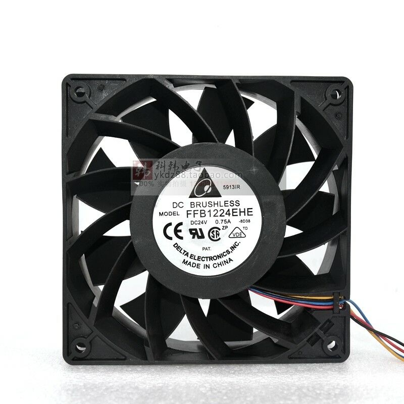 For DELTA FFB1224EHE Inverter cooling fan DC24V 120*120*38MM 4pin PWM M4574 QL