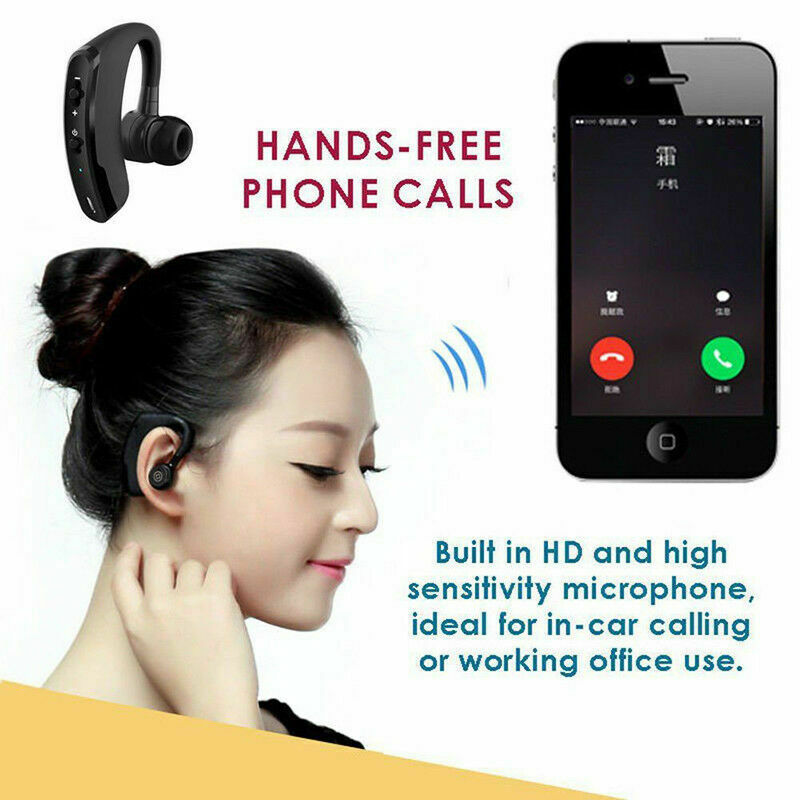 V9 Bluetooth 4.0 Wireless Headset Sports Ear-Hook Earphone Handsfree Universal