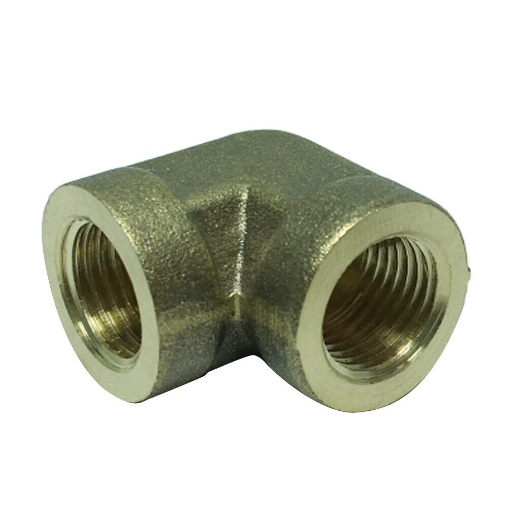 1Pc DN8 1/4" Female x Female Elbow Brass Adapter Connector Pipe Tube Fitting