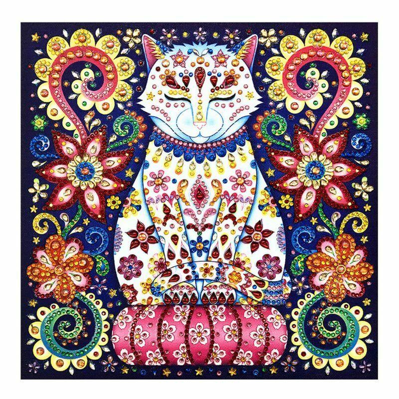 Cat DIY 5D Special Shaped Diamond Painting Embroidery Cross Stitch Craft Kit