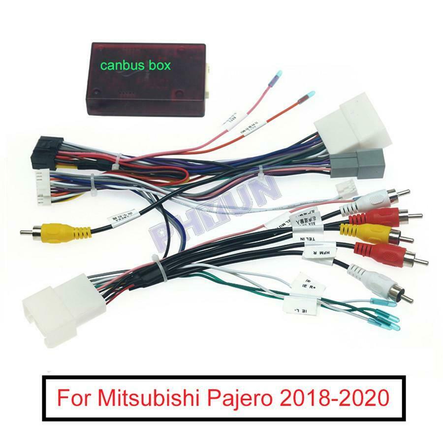 16Pin Car Stereo Radio Wiring Harness w/ Canbus For Mitsubishi Pajero  2018-2020