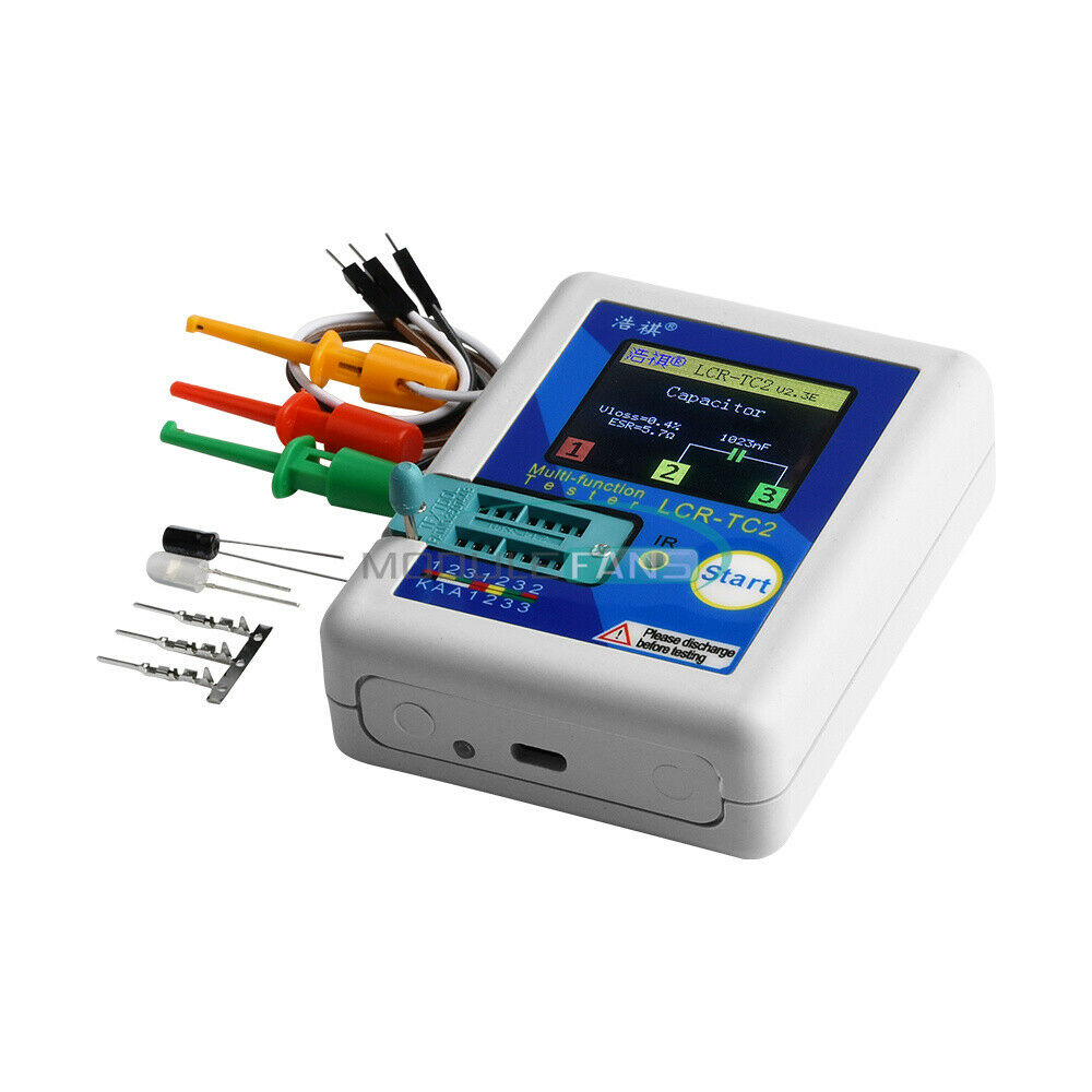 LCR-TC2 Upgraded Version of High Precision Transistor Tester V2.3E English&Cable