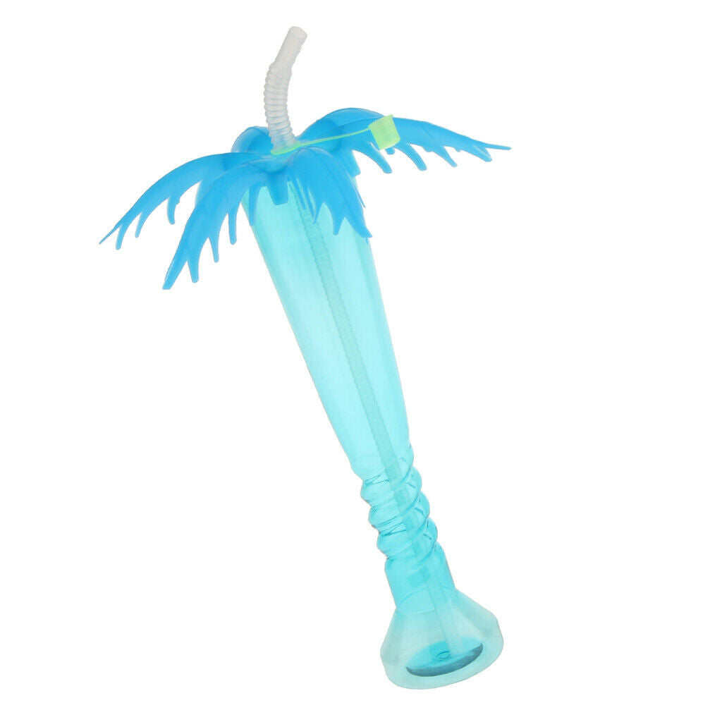 Set Of 6 Beverage Tea Straw Cup Tropical Hawaiian Kids Birthday Party Decor