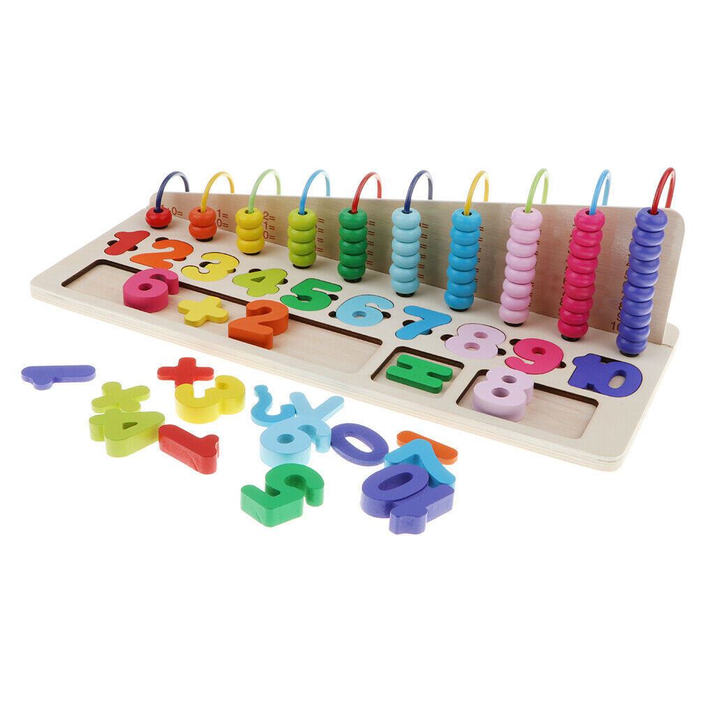 Educational Toys Mathematical Calculation Frame of 10 Sticks 23 * 18 * 14cm