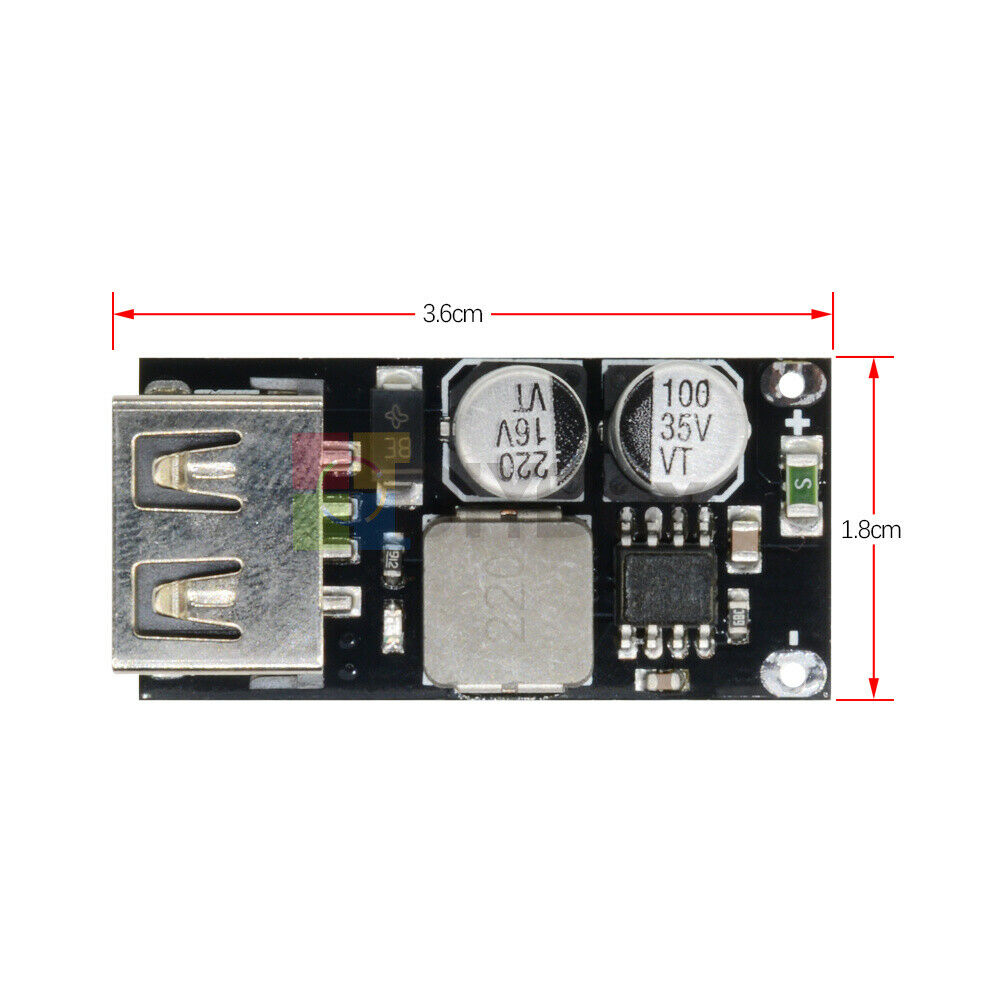 5x QC3.0 QC2.0 DC-DC 6-32V Step Down Buck Converter Fast Charging Circuit Board