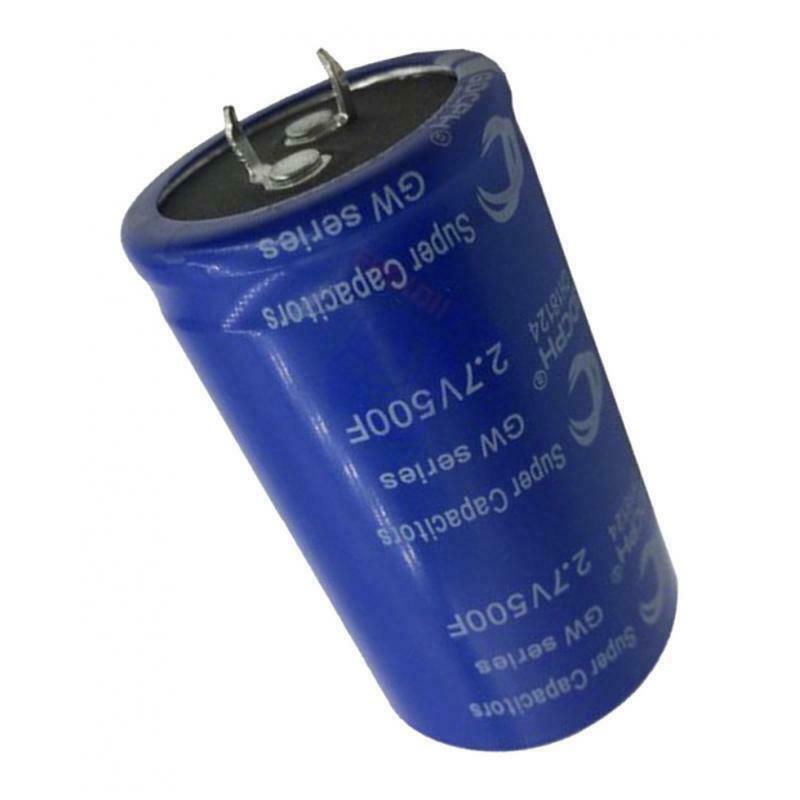 Blue Super Farad 2.7V Car Capacitor Ultracapacitor 60x35mm High Frequency