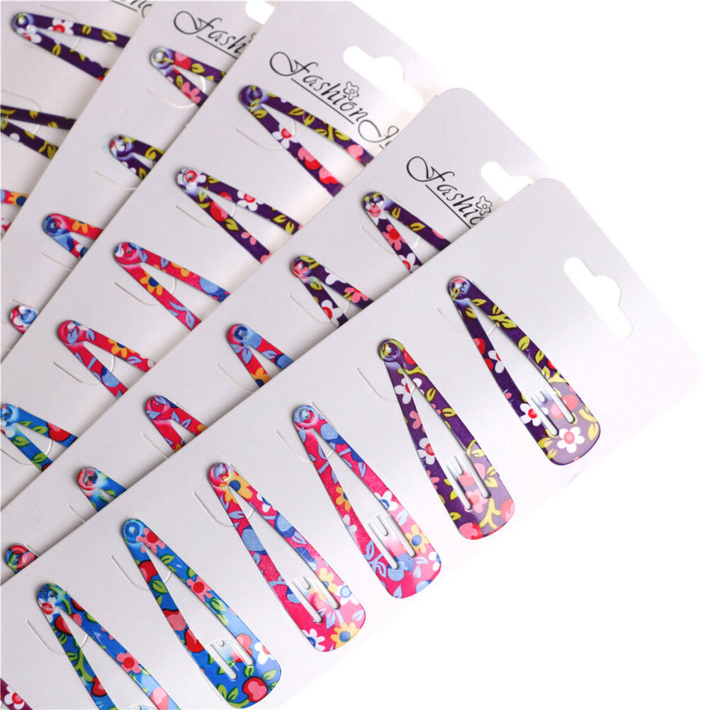 10x Baby Girls Hairpin 4cm BB Clips Snap Hairpins Toddler Kids Hair Accessory BD