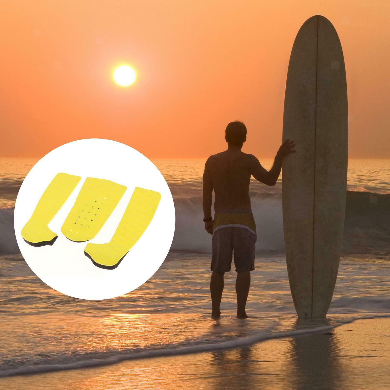 3x Premium EVA Surfboard Traction Pad Longboard Skim Boards Deck Tail Pads