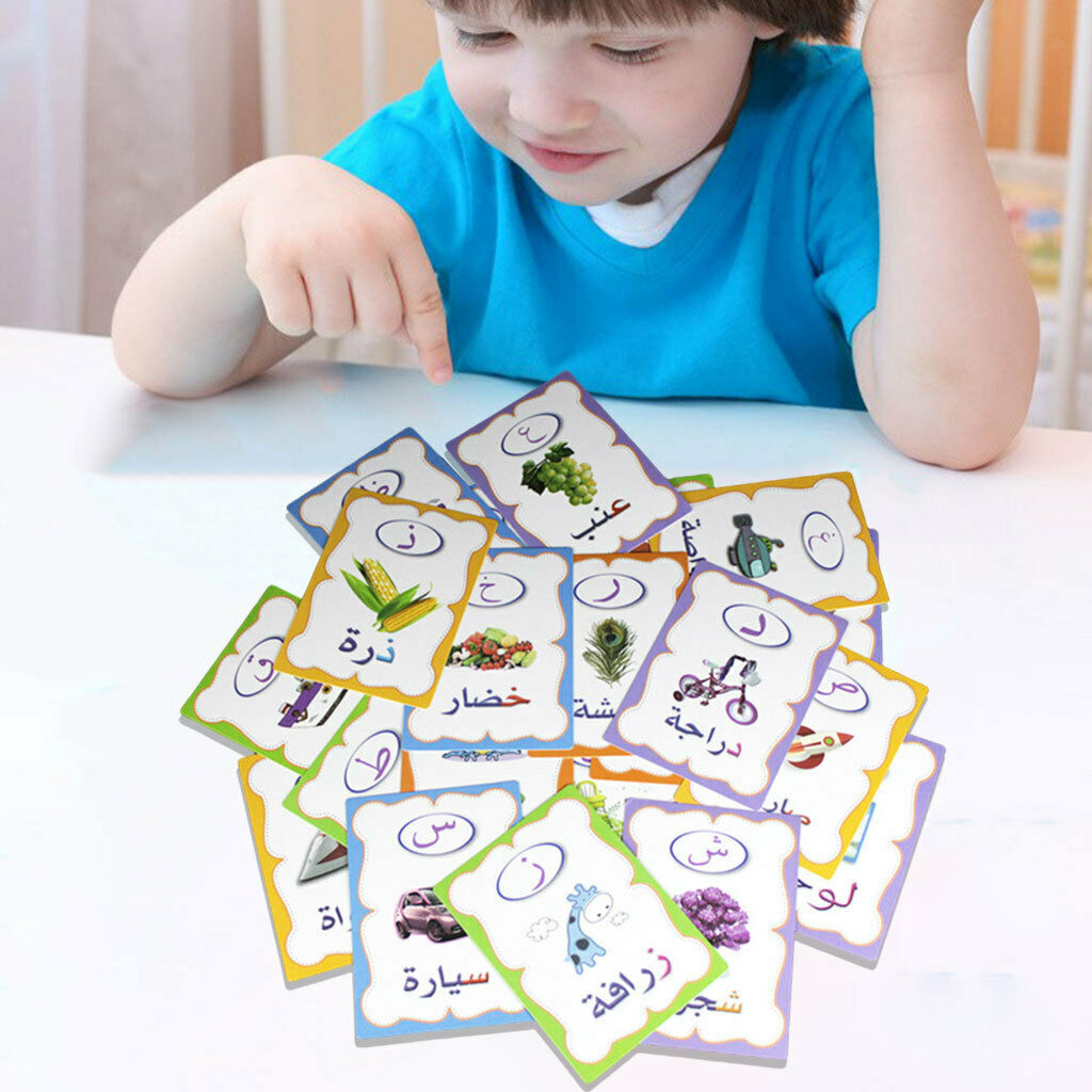 28Pcs Alphabet Flashcards for Early Reading Comprehension Practice Kids